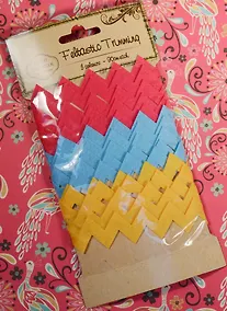 Купить Набор фетровой фигурной ленты, 3*90см (S26046219) — Фото №1