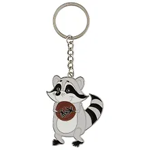 Купить Брелок My lucky charm Енот с печеньками (металл) (12-7150-Z1801) — Фото №1