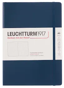 Купить Книга для записей A5 125л тчк. "Medium" тв.обложка, цвет синее море, Leuchtturm1917 — Фото №1