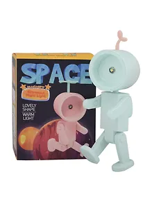 Купить Мини-лампа LED Робот (мятная) (пластик) (10х4) (12-LIGHT-533) — Фото №1