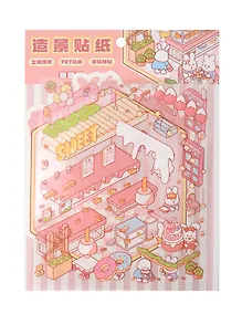 Купить Набор наклеек-румбокс для создания миниатюрных сцен 150х125 мм арт. 72279 — Фото №1