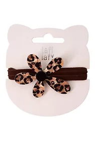 Купить Резиночка Цветочек леопардовый принт (пластик) (9см) (12-Aidou-5) (Lafilaf) — Фото №1