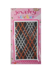 Купить Набор д/творчества Стразы литые для телефона на картонке Jewelry sticker (1461-1/9) (черно-красная клетка) — Фото №1