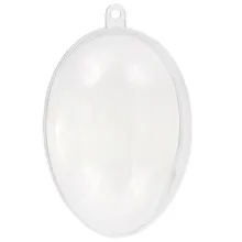 Купить Заготовка для декора разъемная Яйцо,10 х 7 см (пластик) — Фото №1