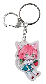 Купить Брелок Аниме Чиби Девочка с ягодкой (Сёдзё) (акрил) (6х4) (12-shiyu-2682) — Фото №1