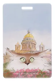 Купить Чехол для карточек вертикальный СПб Пушистый Петербург Огюст (ДК2025-490) — Фото №1