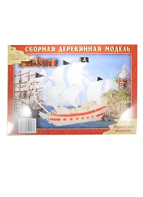 Купить Конструктор, "Пиратский корабль", 23х18,5, дерево — Фото №1