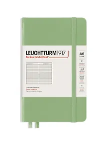 Купить Записная книжка A6, 93 листа в линейку "Classic", твердая обложка, шалфей, Leuchtturm1917 — Фото №1