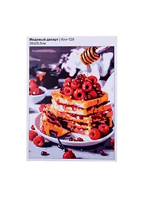 Купить Набор для творчества LORI. Картина по номерам "Медовый десерт" — Фото №1