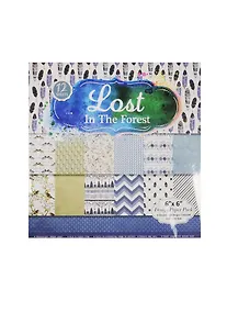 Купить Бумага для скрапбукинга (15х15) (двусторонняя) (12 дизайнов) (12 листов) Lost in the forest — Фото №1