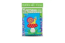 Купить Набор для творчества, HOBBY TIME, Набор №7. Картина из помпонов Улитка — Фото №1