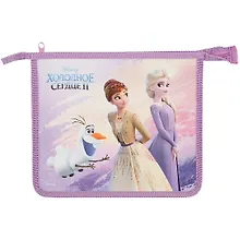 Купить Папка для тетрадей А5 "Холодное сердце" пластиковая, молния, индив.уп. — Фото №1