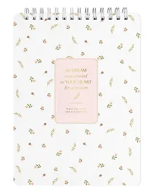 Купить Блокнот А6, 100 листов в клетку "April", белый, спираль — Фото №1