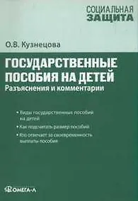 Купить Государственные пособия на детей: разъяснения и комментарии — Фото №1