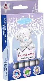 Купить Восковые мелки 6 цветов Me to You 6*13см — Фото №1