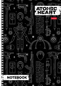Купить Тетрадь в клетку Hatber, Atomic Heart, А4, 96 листов, в ассортименте — Фото №1