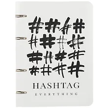 Купить Тетрадь на кольцах в клетку Academy Style, Hashtag Sev, 80 листов — Фото №1