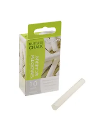 Купить Мелки белые 10шт для доски, беспыльные, круглые, к/к подвес, MUNGYO — Фото №1