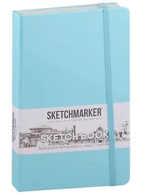 Купить Скетчбук 13*21, 80 листов "Sketchmarker" аквамарин, нелинованный, 140г/м2, слоновая кость — Фото №1