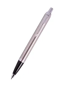 Купить Ручка шариковая Parker, IM Essential Stainless Steel CT, подарочная синяя — Фото №1