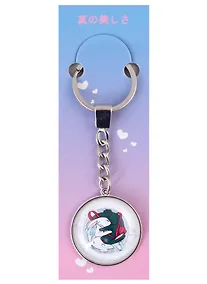 Купить Брелок Аниме Кролики Инь и ян (стекло) (3,2 см) — Фото №1