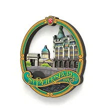 Купить Сувенир, ЯРКО ЯРКО, Магнит, Коллаж Дом Книги — Фото №1