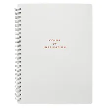 Купить Тетрадь 120л кл. "Block", белый, карт.обл., спираль, микротекстурирование, ламинация — Фото №1