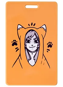 Купить Чехол для карточек Аниме Комиксы Девушка с лапками — Фото №1
