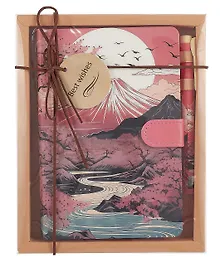 Купить Набор канцелярский «Sunrise» (книга для записей, ручка шариковая), в индивидуальной упаковке — Фото №1