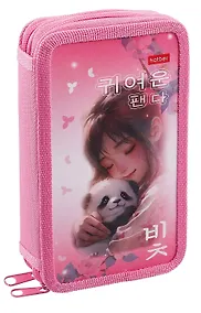 Купить Пенал 2 отделения "Нежные моменты" 19*11 см — Фото №1