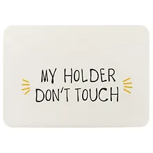 Купить Чехол для карточек горизонтальный My holder Don’t touch (белый) (ДКГ2018-07) — Фото №1