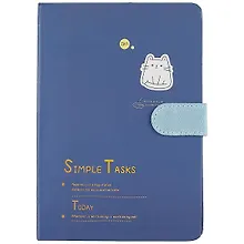 Купить Блокнот с магнитной застежкой Котик Simple Tasks (256стр) (13х19) — Фото №1