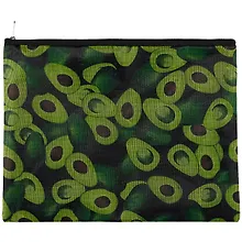 Купить Папка для тетрадей В5 "Avocado black" молния, ткань, подклад — Фото №1