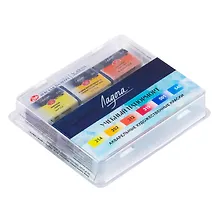 Купить Краски акварельные 06цв 2,5мл "Ладога" Учебный натюрморт, кювет, пласт.кор., ЗХК — Фото №1