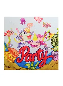 Купить Салфетки бумажные Морская вечеринка (1019739) (33х33см) (набор/20шт.) (Страна Карнавалия) (упаковка) — Фото №1