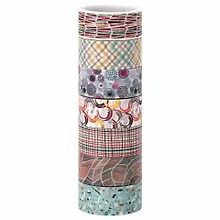 Купить Клейкие WASHI-ленты д/декора Микс №3, 15мм*3м, 7цв, рисовая бумага, ОСТРОВ СОКРОВИЩ, 661711 — Фото №1
