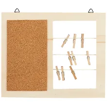 Купить Заготовка доска с прищепками на веревке, 24*18 см (пробка 10*14 см) (11-02765-B16) — Фото №1