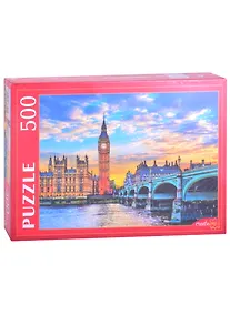 Купить Пазл 500 Биг-Бен и вестминстерский мост на закате (П500-6986) — Фото №1