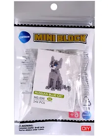 Купить Конструктор "Русская голубая кошка", 141 элемент, пластик, во флоупаке — Фото №1