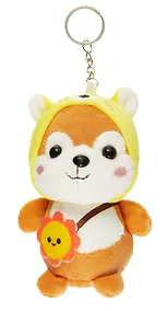 Купить Брелок Бурундук в шапочке (текстиль) (12см) — Фото №1