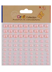 Купить Полубусины жемчуг микс размеров, 90 шт, розовые — Фото №1