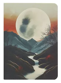 Купить Записная книжка А7 30 листов в клетку, "Луна", сшивка — Фото №1