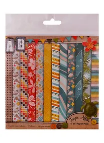 Купить Бумага для скрапбукинга двусторонняя Tropic Affair, 15,2*15,2 (12дизайнов 12 листов) — Фото №1