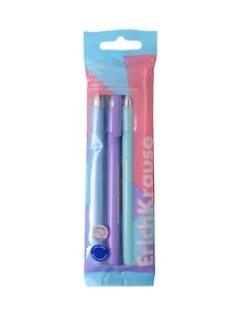 Купить Ручки шариковые синие 04шт "ULTRA-20 Stick Pastel" 0,7мм, подвес, ErichKrause — Фото №1