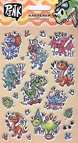 Купить Наклейки многоразовые объемные "Динозаврики" — Фото №1