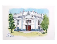 Купить Открытка Бийск Алтайский край акварель Пассаж А.П. Фирсова — Фото №1