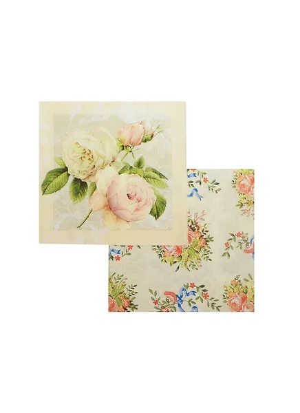 Купить Набор салфеток для Декупажа Розы коттедж (211237/211238) (2шт) (упаковка) — Фото №1