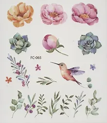 Купить Тату Гербарий микс (10,5*12см) — Фото №1