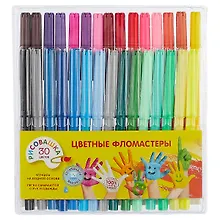 Купить Фломастеры Рисовашка, 30 цветов — Фото №1