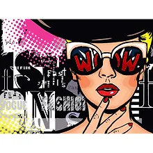 Купить Картина по номерам на холсте ТРИ СОВЫ "Wow. Fashion", 30*40, с акриловыми красками и кистями — Фото №1